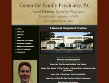 Tablet Screenshot of centerpsychiatry.com